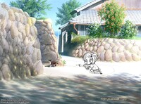 五島百景×ばらかもん コラボレーション「嵯峨ノ島」(c)Satsuki Yoshino／SQUARE ENIX (c)Nizo Yamamoto／KAIEISHA