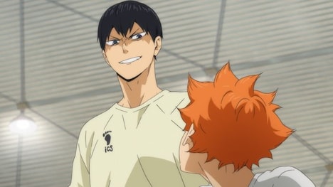 「ハイキュー!! TO THE TOP」の場面カット。