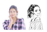 劇中のカンナと本人の比較画像。(c)中原幸 (c)柚木ウタノ/集英社