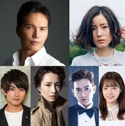 舞台「脳内ポイズンベリー」キャスト。上段左から市原隼人、蓮佛美沙子。下段左から本高克樹、早霧せいな、グァンス、斉藤優里。