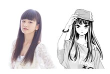 劇中のリコと本人の比較画像。(c)中原幸 (c)柚木ウタノ/集英社