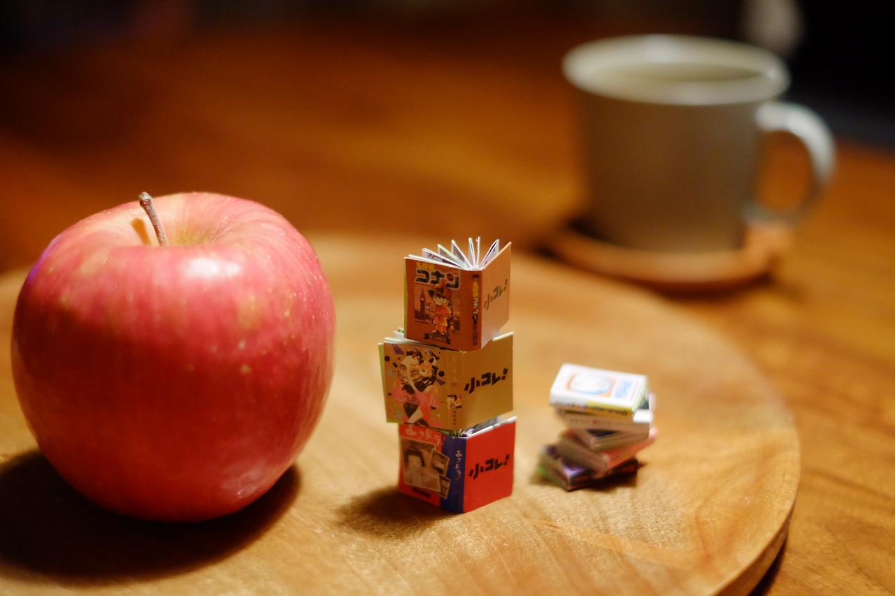 使用後の「小コレ！くじ」は組み立てることで豆本に変身。