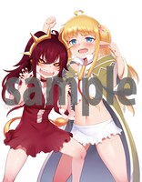 MだSたろう描き下ろしアクリルスマホスタンドのイラスト。