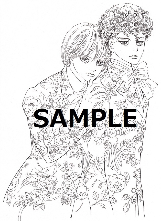 「『ポーの一族』ぬり絵BOOK」より。