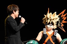 石川界人と爆豪の着ぐるみ。