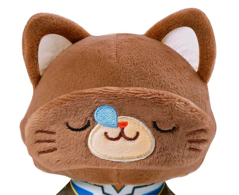 「『コードギアス 復活のルルーシュ』withCAT アイマスク付きぬいぐるみキーホルダー」スザクモデル