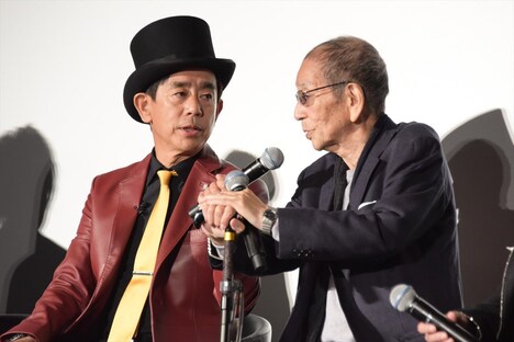 左から栗田貫一、小林清志。