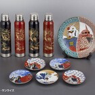 「機動戦士ガンダム」×葛飾北斎×伝統工芸、九谷焼の皿と越前漆器の水筒が登場