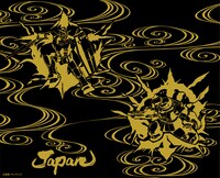 「サーモマグ アンブレラボトル漆」の絵柄。