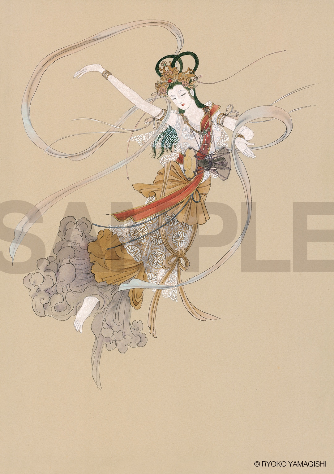 山岸凉子原画集 奏」収録原画のサンプル画像。 - 山岸凉子の画業50周年