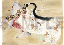 「山岸凉子原画集 奏」収録原画のサンプル画像。