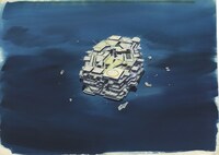 大阪での企画展でも展示された、劇場版の背景美術。