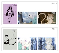 「Re:ゼロから始める異世界生活 氷結の絆」第6週入場者プレゼントのポストカードセット。