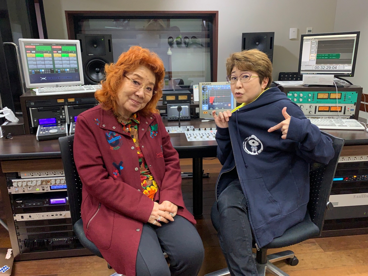 左から野沢雅子、田中真弓。