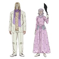 左からなんでも溶かす魔法使い（CV：子安武人）、命を与える魔法使い（CV：島袋美由利）。