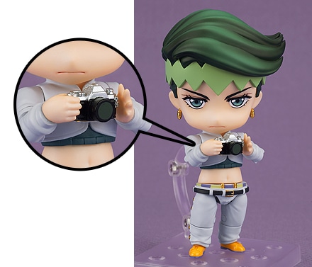 「ねんどろいど 岸辺露伴」と購入特典の「カメラ+手首パーツ」