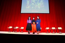 左から相羽あいな、愛美、Raychell。