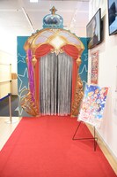 「オールアイカツ！ミュージアム」入り口にて。