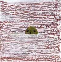 板絵「顔」（30×30mm 木製パネルにアクリル ）