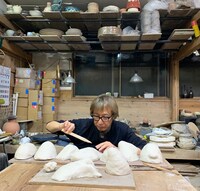 制作風景（雪に埋もれた人々シリーズ）