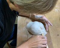 制作風景（雪に埋もれた人々シリーズ）