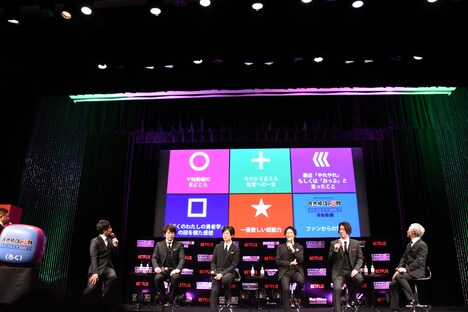 「Ψ（サイ）コロトーク」を行う登壇者たち。