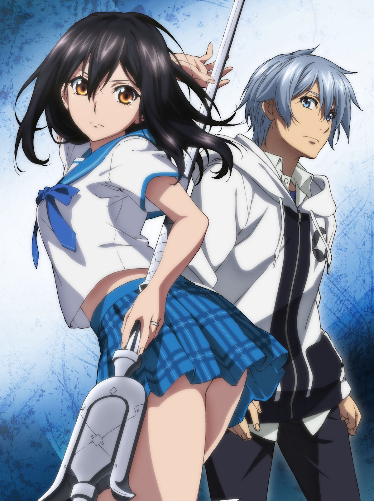 「ストライク・ザ・ブラッドIV」暁古城と姫柊雪菜が描かれたキービジュアル。