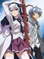 「ストライク・ザ・ブラッドIV」暁古城と香菅谷雫梨・カスティエラが描かれたキービジュアル