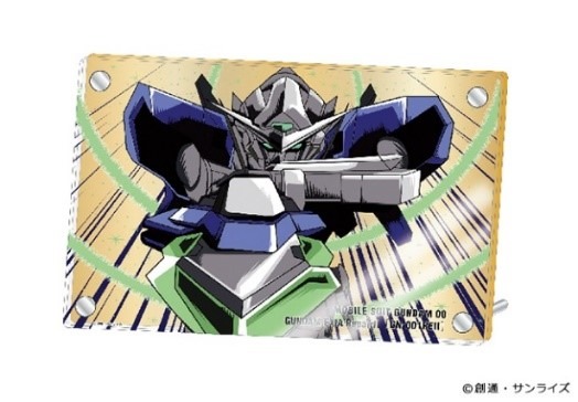 「機動戦士ガンダム00」のアクリルミラーパネル。