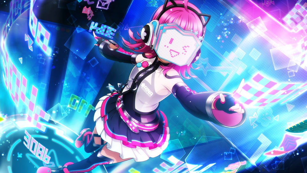「ラブライブ！スクールアイドルフェスティバルALL STARS」に登場する天王寺璃奈のURカード。
