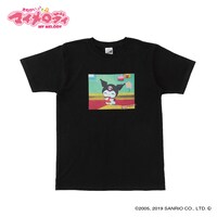 「おねがいマイメロディ Tシャツ クロミ柄」