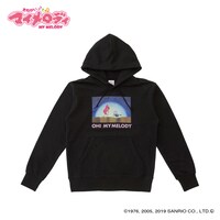 「おねがいマイメロディ パーカー マイメロディ＆クロミ柄」