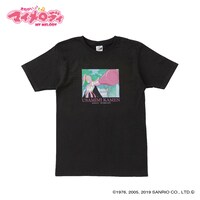 「おねがいマイメロディ Tシャツ ウサミミ仮面柄」
