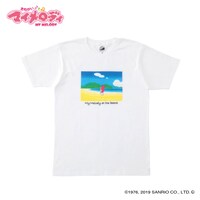 「おねがいマイメロディ Tシャツ マイメロと海柄」
