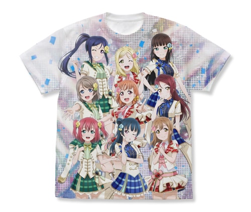 「Aqours フルグラフィックTシャツ」