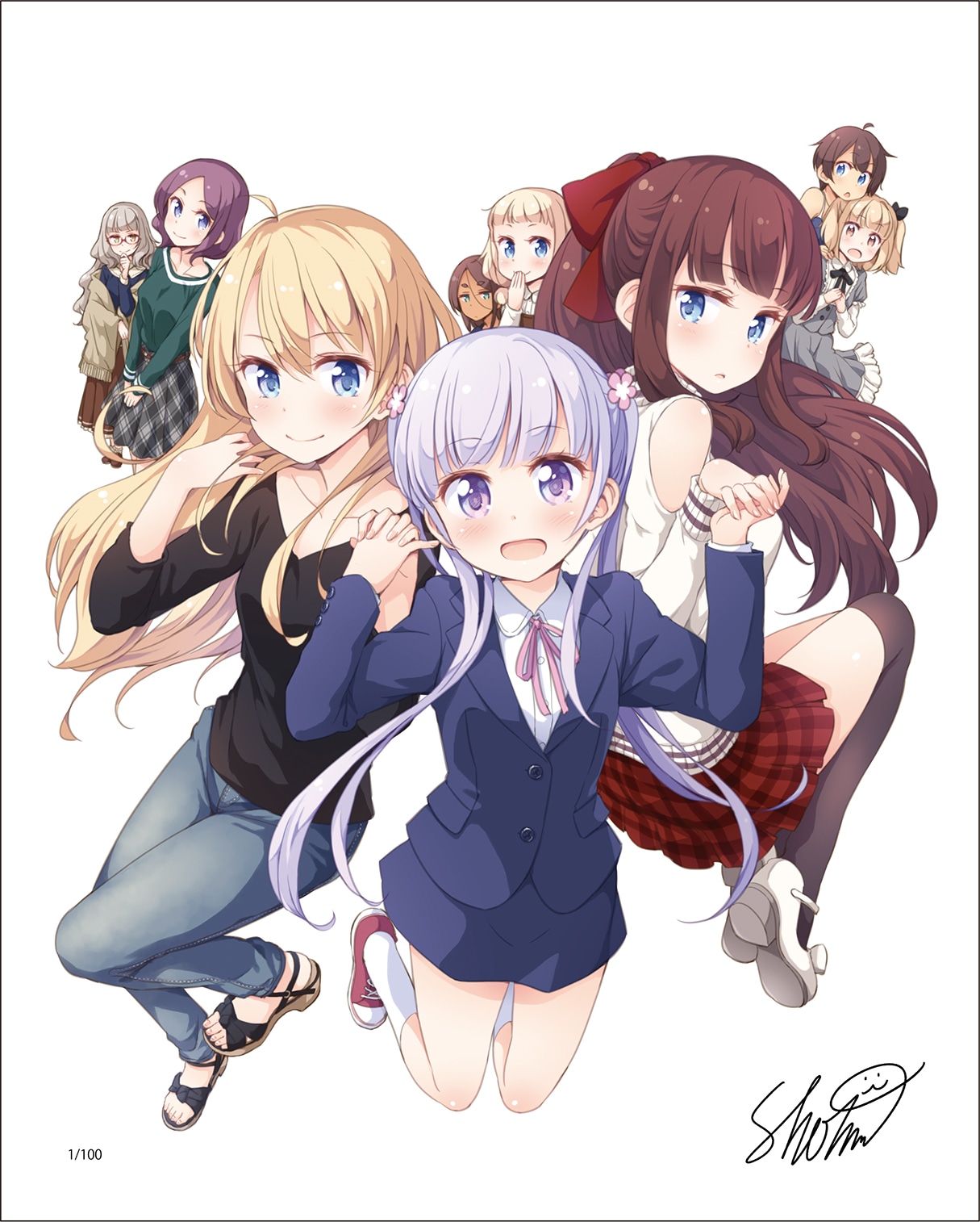直筆サイン入りのアートグラフ。