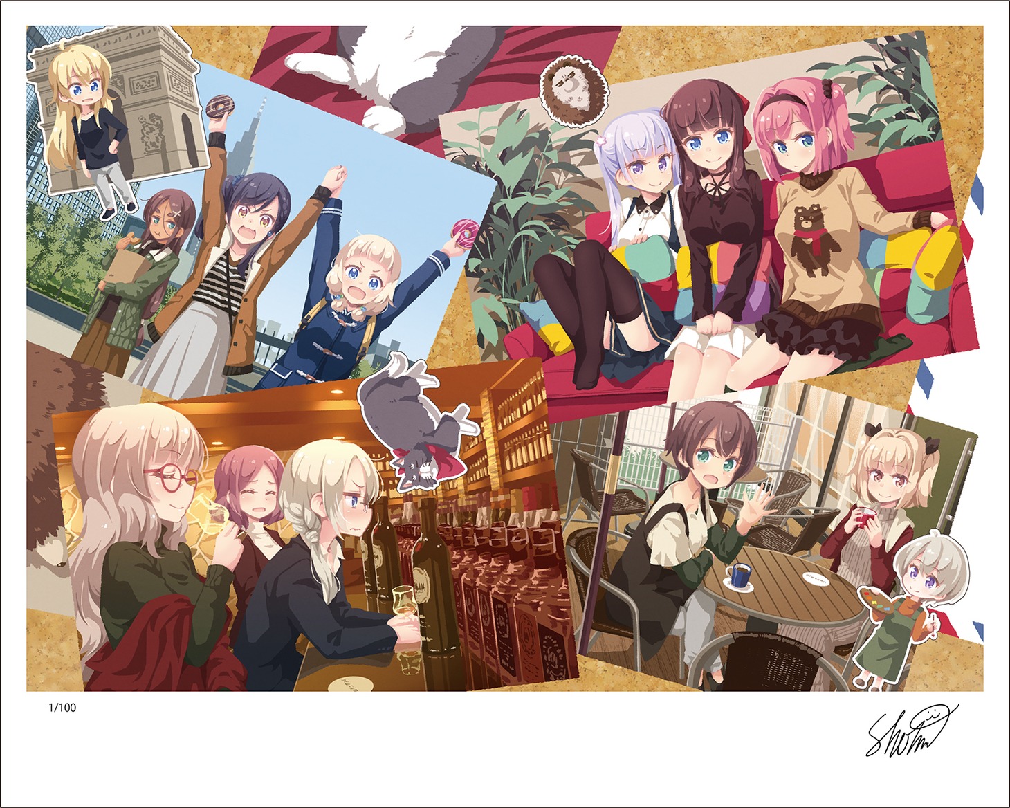 直筆サイン入りのアートグラフ。