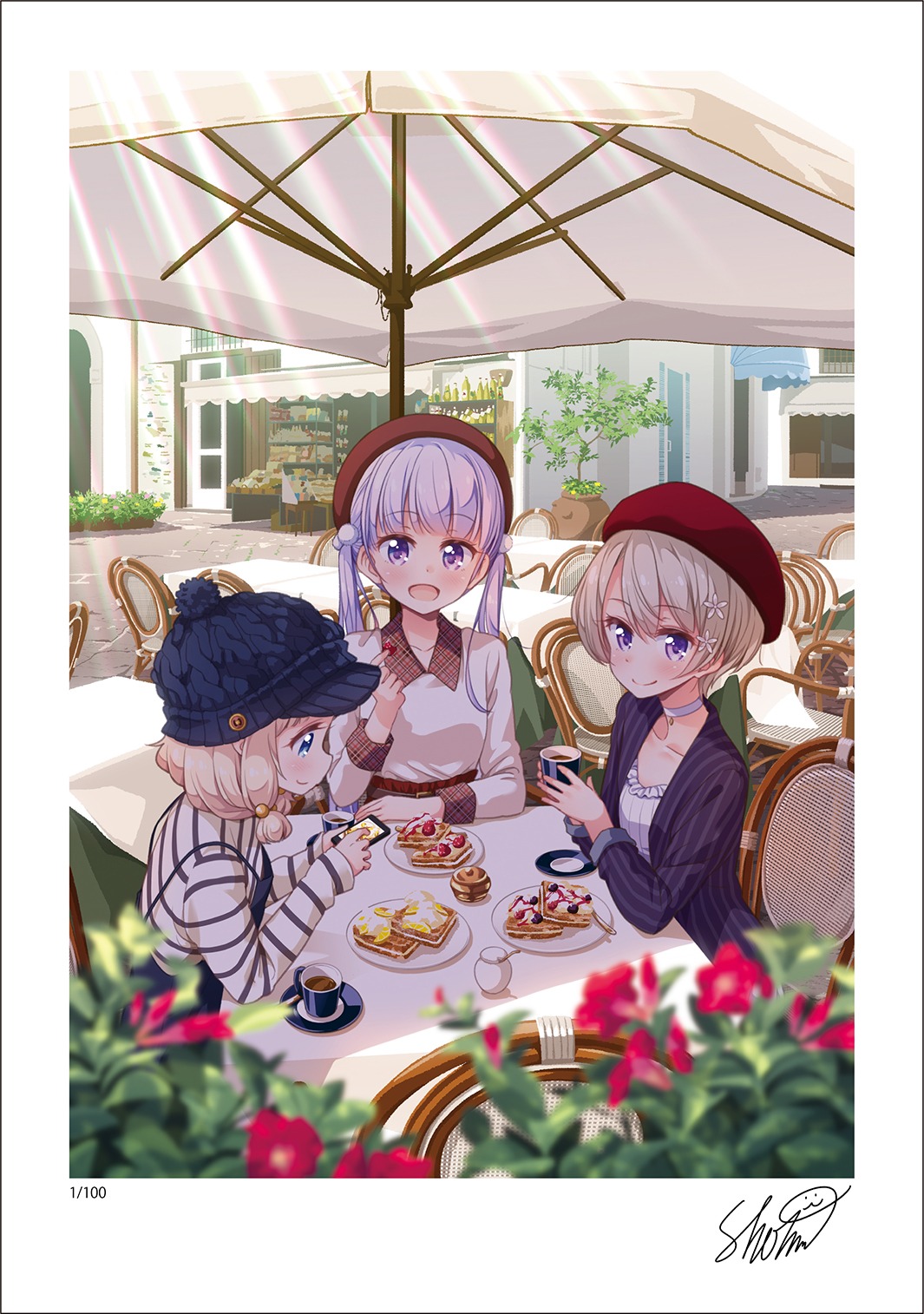 直筆サイン入りのアートグラフ。