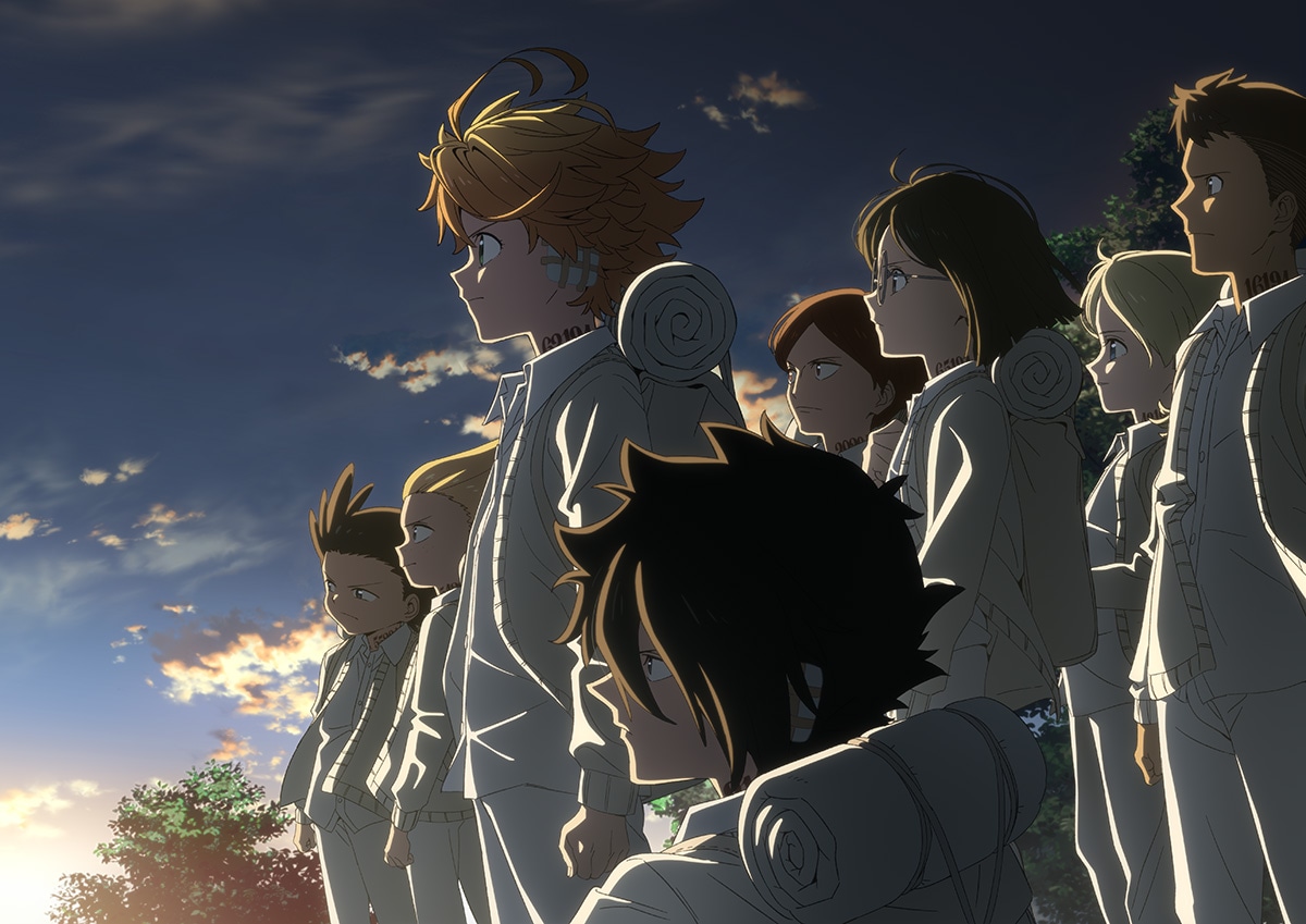 アニメ「約束のネバーランド」第1期ラストシーンをイメージした描き下ろしイラスト。
