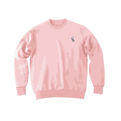 「針ネズミ 刺繍スウェット」