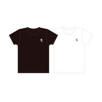 「針ネズミ 刺繍Tシャツ（黒／白）」