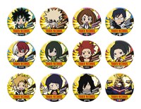 コラボグッズのトレーディング缶バッジ。