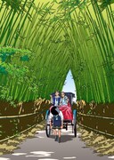 新作描き下ろしとなる「暦を巡る冒険～京こよみ～5月イラスト」。