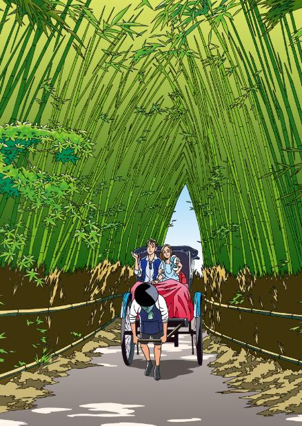 新作描き下ろしとなる「暦を巡る冒険～京こよみ～5月イラスト」。