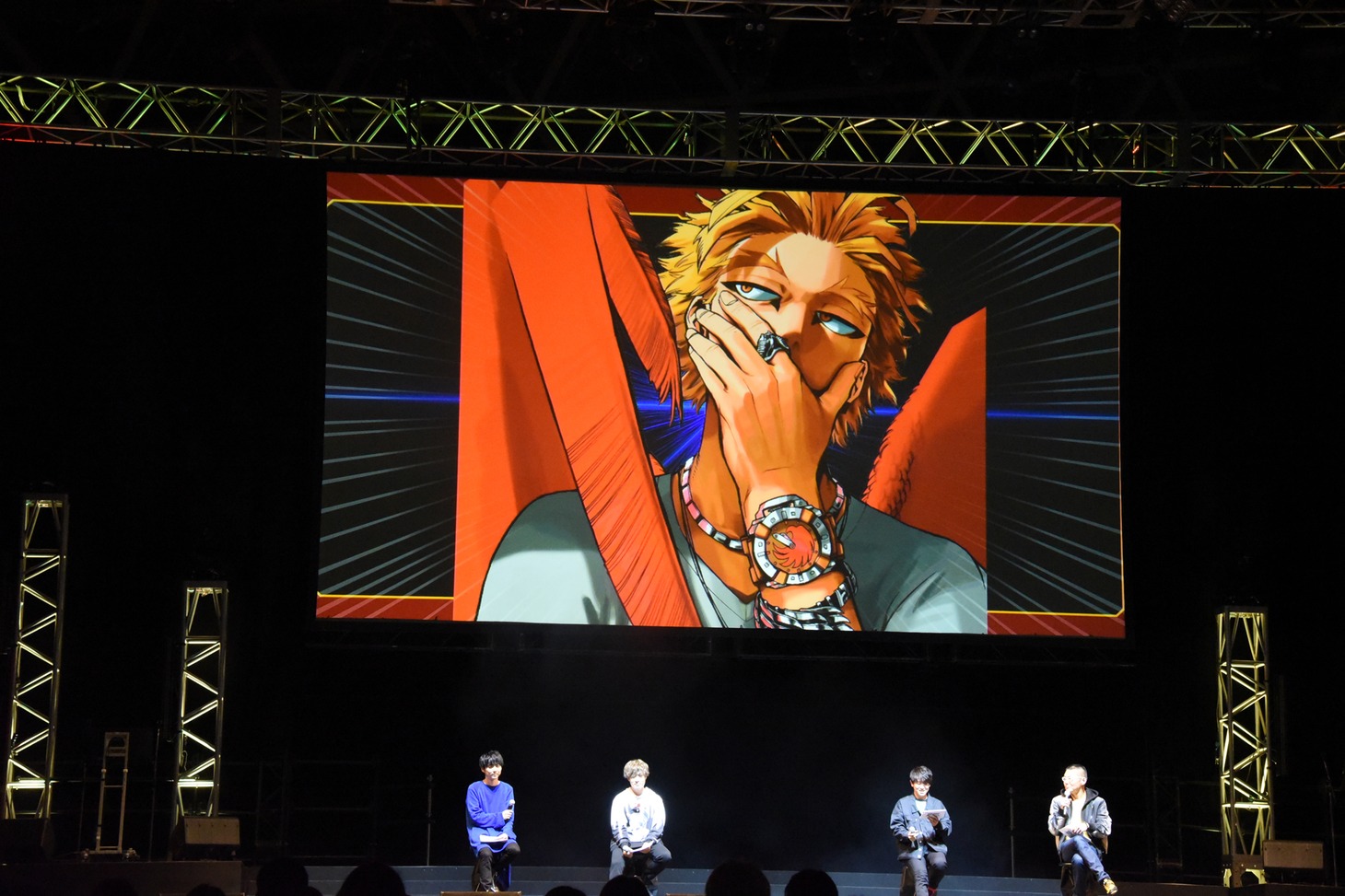 「僕のヒーローアカデミア」のステージイベントの様子。
