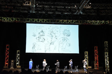 「僕のヒーローアカデミア」のステージイベントの様子。