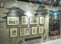 「キングダム」の展示。