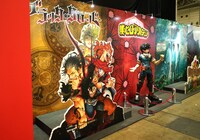 週刊少年ジャンプブースの展示。