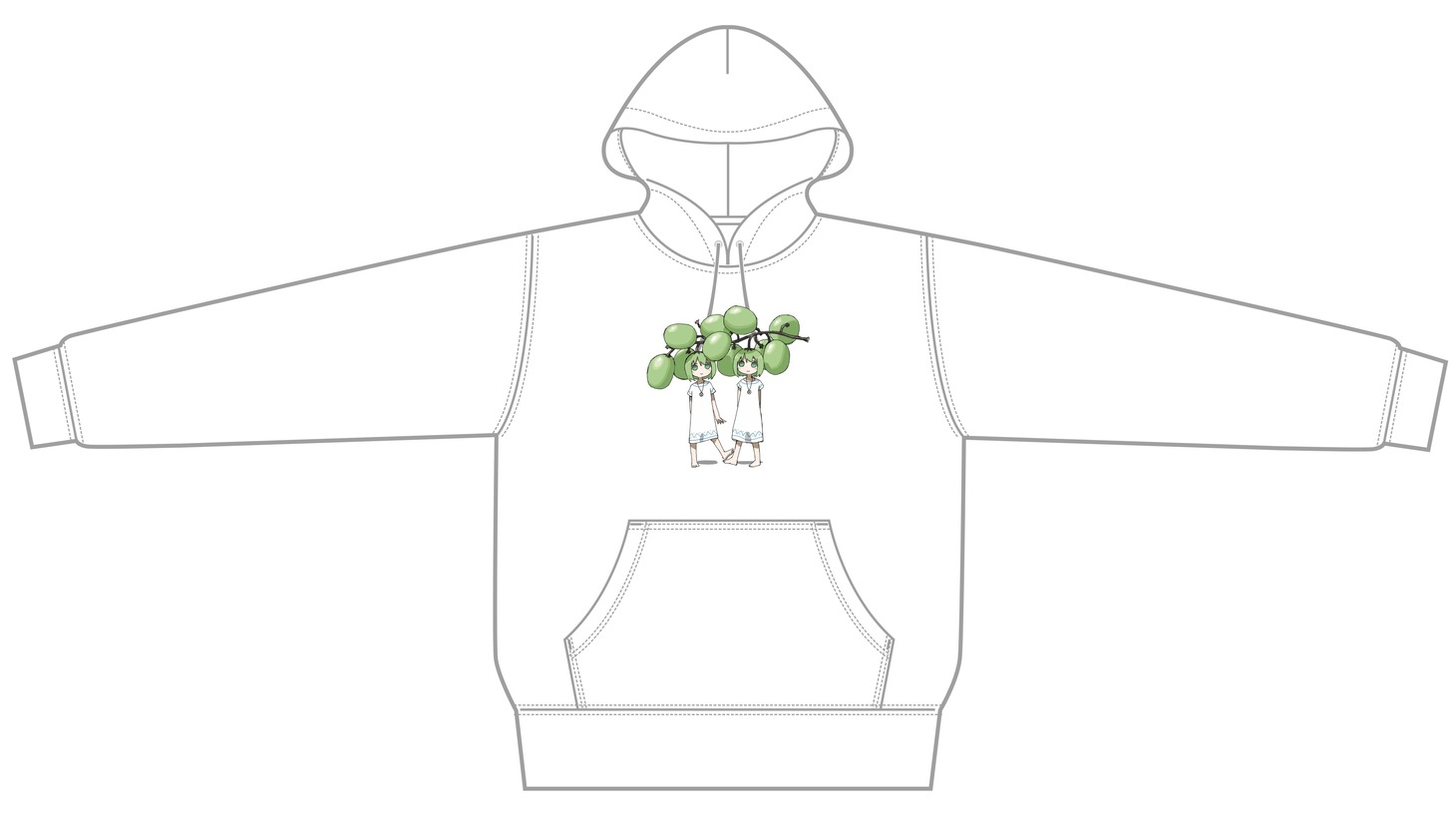 「ぶどうのふたごパーカー」