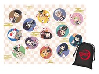 コラボ店舗限定グッズの巾着付きブランケット。